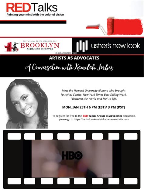 Redtalks A Conversation Kamilah Forbes Between The World And Me — Brooklyn Alumnae Chapter
