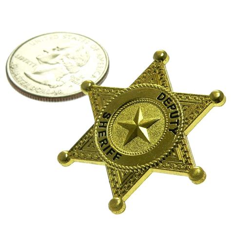 Deputy Sheriff 6 Point Mini Badge Lapel Pin Deputy Sheriff Mini Badge