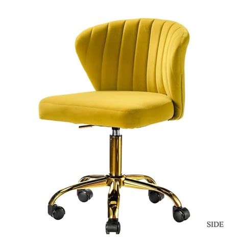 Reviews For Jayden Creation Ilia Yellow Swivel Task Chair Pg 1 The