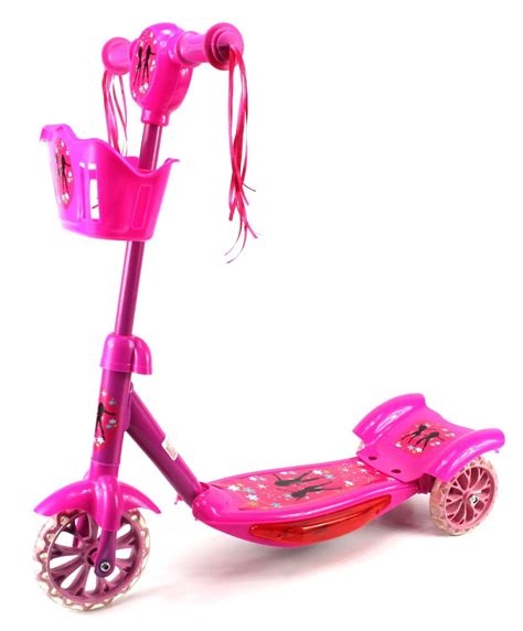 Fairy Princess Childrens Three Wheeled Metal Frame Toy Kick Scooter
