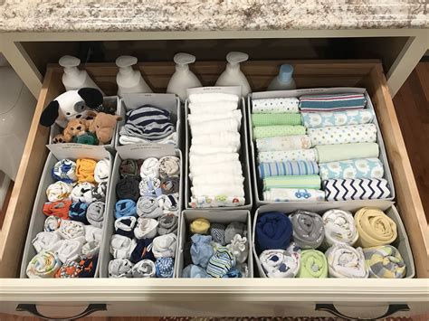 Baby Dresser Organization Ideas
