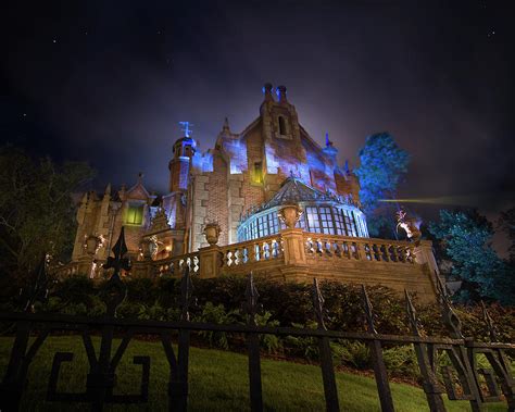 Haunted Mansion Disneyland At Night