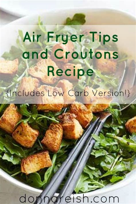 Salisbury steak in mushroom gravy is one of those dishes that i could really eat on repeat. Air Fryer Croutons (Low Carb Too!) and Air Fryer Tips | Recipe | Air fried food, Air fryer ...