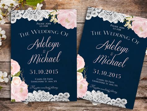 Blush wedding invitations and blush pink wedding stationery for romantic wedding themes with the luxury touch uk. Navy blue blush pink Wedding Invitation Country Wedding