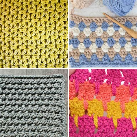 30 Crochet Stitches For Blankets And Afghans Many With Video Tutorials