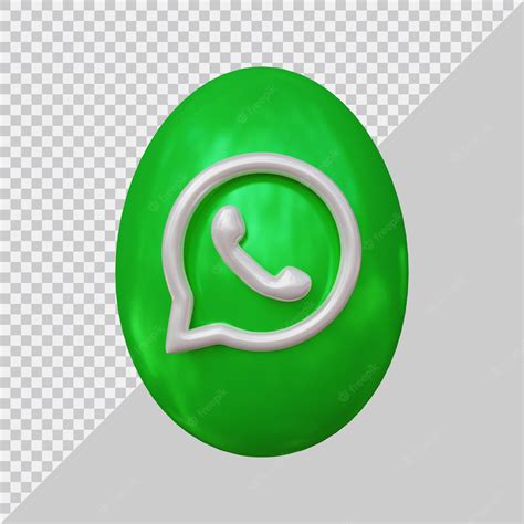 Premium Psd 3d Rendering Of Whatsapp Icon Social Media Concept