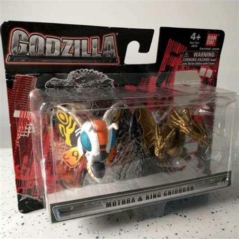 Godzilla Chibi Figure 2 Pack Mothra And King Ghidorah Bandai America