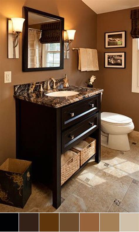 Brown Color Schemes For Bathrooms Bathroom Decor