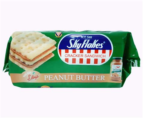 My San Sky Flakes Cracker Sandwich Peanut Butter 5 Packs X 30g