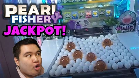 Winning The Coin Pusher Jackpot At Pearl Fishery Arcade Game Fun