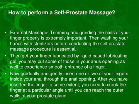How To Perform A Self Prostate Massage