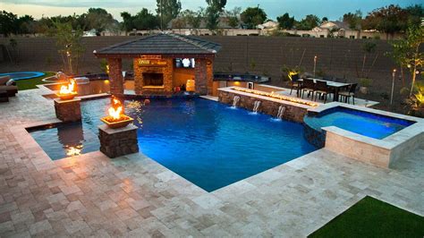 Custom Swimming Pools And Spas Inspired By Your Lifestyle Backyard Pool Landscaping Luxury