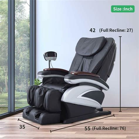 Electric Full Body Shiatsu Massage Chair Recliner Wheat Stretched Foot Rest 06c Ebay