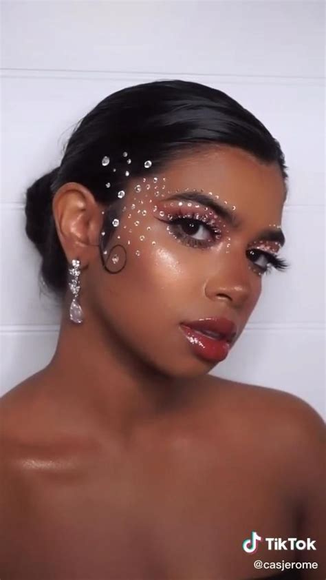 alexa demie euphoria rhinestone makeup look [video] glamorous makeup makeup inspiration