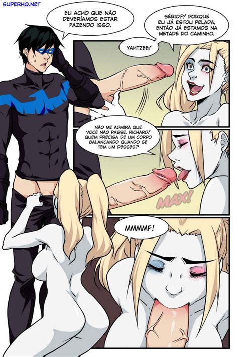 Harley Quinn Hentai Trasando Robin Her Is Porno Quadrinhos De Sexo