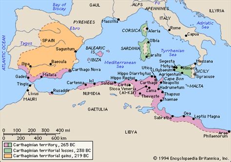 Carthage Cartes Méditerranée
