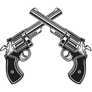 Buy Crossed Pistol Svg Png Online In USA