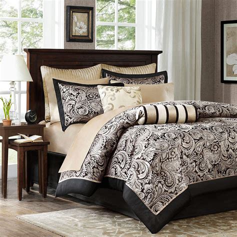 With Two Pillow Shams Premium Quality Comforter Set Double Black