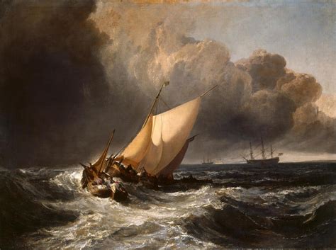 Joseph Mallord William Turner Dutch Boats In A Gale The Bridgewater