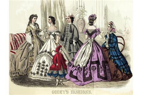 American Womens Fashion 1860