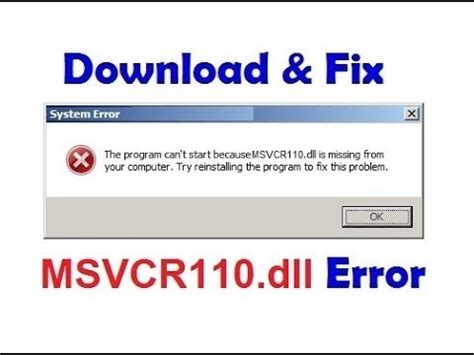 How To Fix Msvcr Dll Is Missing From Your Computer YouTube