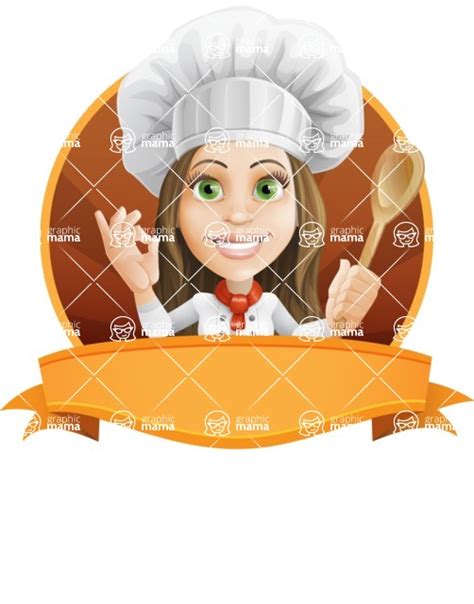 Cook Woman Cartoon Vector Character Aka Monique Voil Delicious