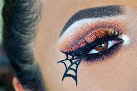 Spider Web Eye Makeup Halloween Makeup Eyemakeup Halloween Eye