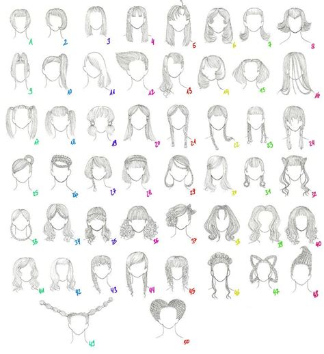 50 Female Anime Hairstyles Female Anime Hairstyles Anime Hair Manga