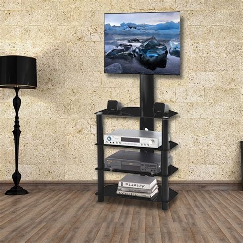 Universal Floor Tv Stand Tv Stand With Mount Height And Angle
