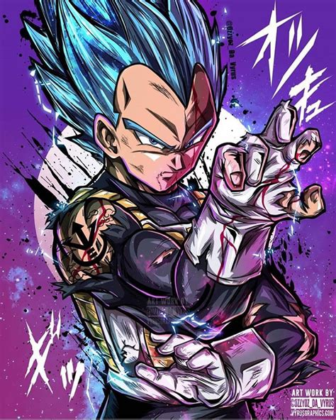 The Almighty Prince Vegeta 🐉 Art B Dragon Ball Super Goku Anime
