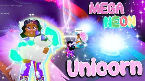 I Made A Mega Neon Rainbow Unicorn In Adopt Me Roblox Adopt Me Youtube
