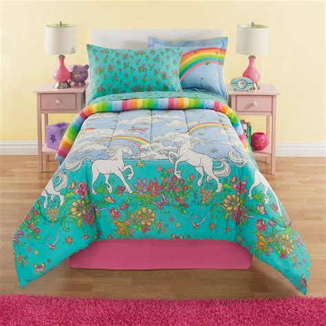Rainbows And Unicorns Girls Full Comforter Set 8 Piece Bed In A Bag