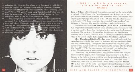 Linda Ronstadt Her Greatest Hits And Finest Performances