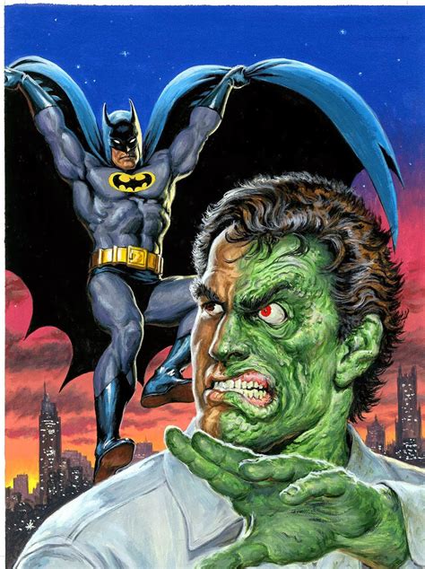 Dc Comics Of The 1980s Batman Vs Two Face By Earl Norem
