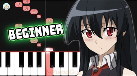 Akame Ga Kill Op 2 Liar Mask Beginner Piano Tutorial And Sheet