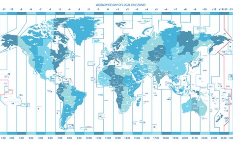 World Time Zones Map Of Standard Time Zone Images