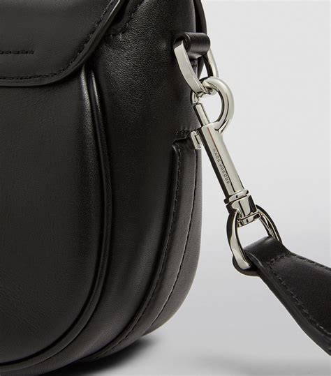 Womens Marc Jacobs Black The Marc Jacobs Small Leather J Marc Saddle