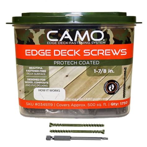 Camo 1 78 In Protech Coated Trimhead Deck Screw 1750 Count 0345119