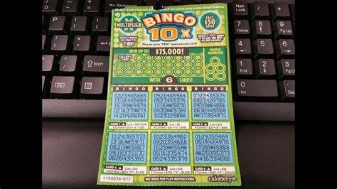 You must 18 or older to purchase, play or claim. $5 Bingo 10x & $5 Super 7's Scratchers - California ...