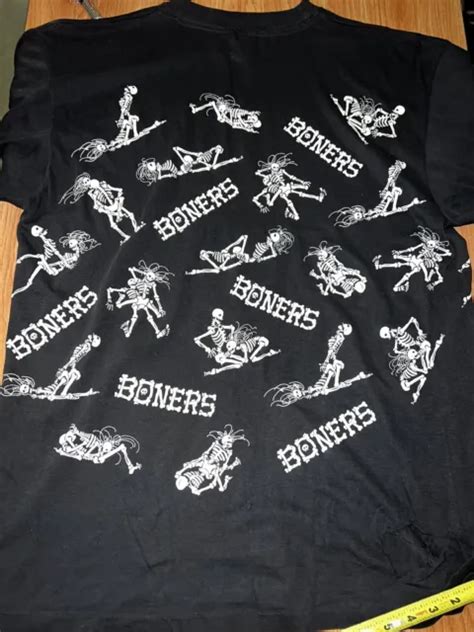 Vtg 90s Boners Skeleton Single Stitch Sexual Positions T Shirt Size Xl Damaged 24 99 Picclick