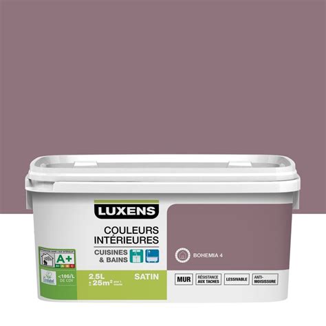 Peinture luxens 28 nuancier peinture luxens chambredhotesvendee, peinture luxens exterieur gris anthracite pajero blog, nuancier peinture facade leroy merlin gamboahinestrosa, how do paint colours. Peinture Couleurs intérieures LUXENS, Bohémia 4, 2.5 l | Leroy Merlin
