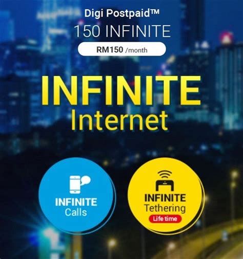 These plans feature amazing speeds, powered over a solid, fiber network giving internet with no strings attached! Digi Postpaid Infinite comes with truly Unlimited Internet ...