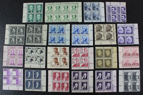Ckstamps Us Stamps Collection Scott1278 1295 Block Mint Nh Og Ebay