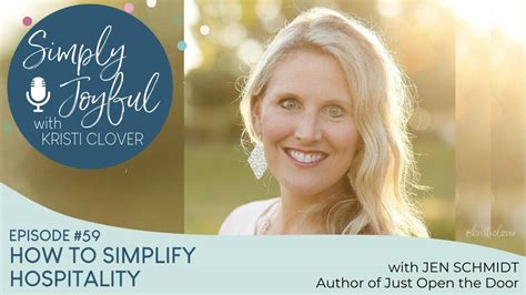 Jen Schmidt How To Simplify Hospitality