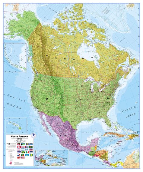 North America Wall Map Buy Wall Map Of North America Mapworld