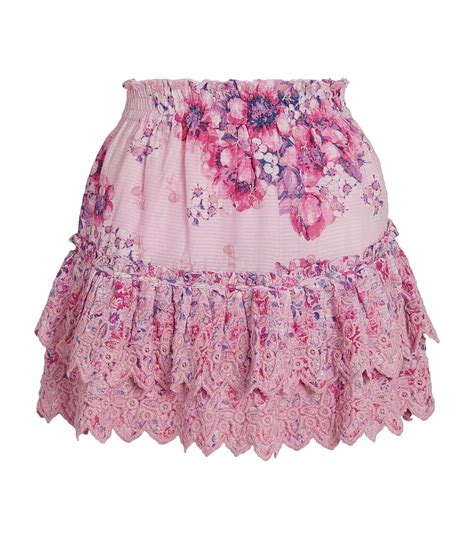 Loveshackfancy Floral Cairo Mini Skirt Harrods Us