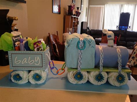 Diy Big Diaper Train Stands Over A Foot Tall Cute Idea For Baby