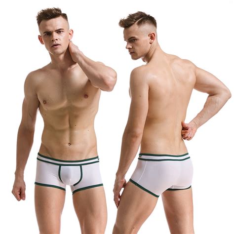 Sexy Low Rise Boxer Thin Underwear Mens Breathable Pouch Mesh Boxers