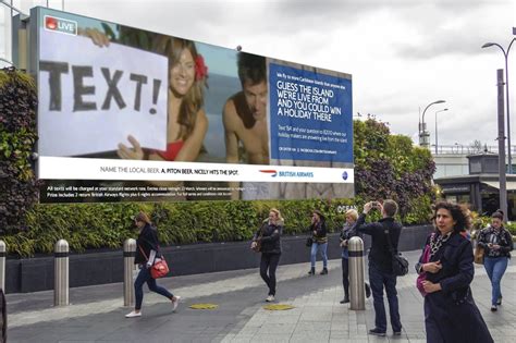 Live Interactive Campaign Takes Off For British Airways Ocean Outdoor