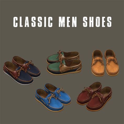 Leo 4 Sims Classic Men Shoes Sims 4 Downloads